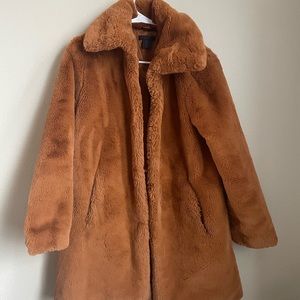 Christian Siriano faux fur coat